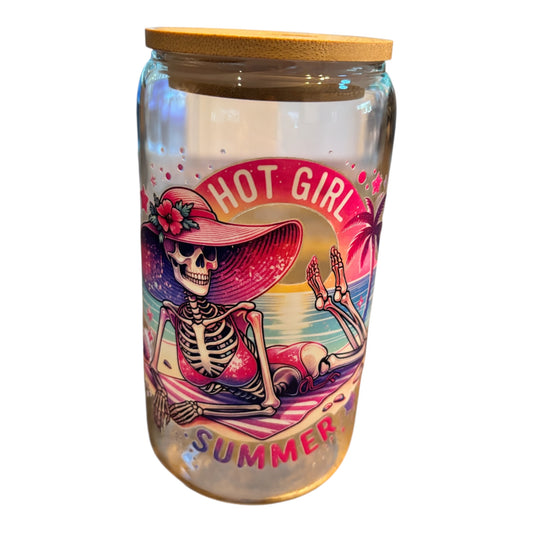 Hot Girl Summer Glass Cup