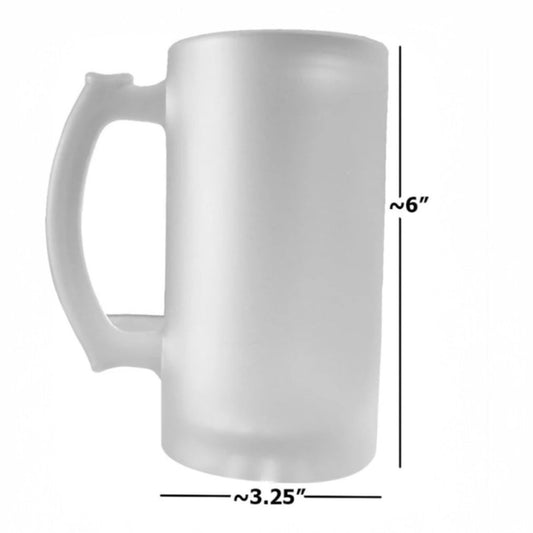 Design your own Custom 16oz Frosted Beer Stein