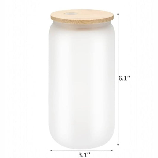 Design your own Custom Frosted 16oz glass cup