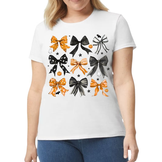 Orange and Black Bows