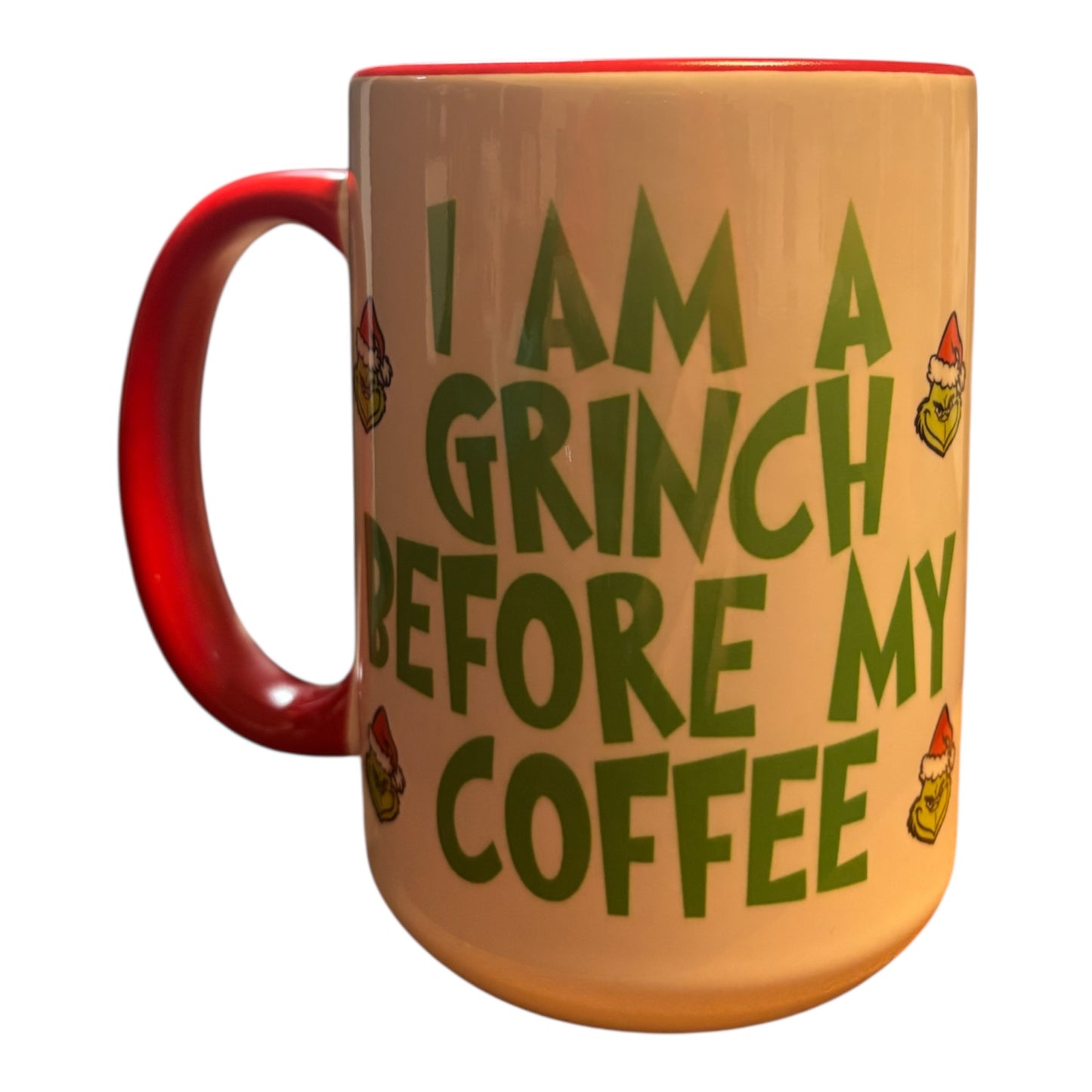 I AM A GRINCH BEFORE MY COFFEE MUG